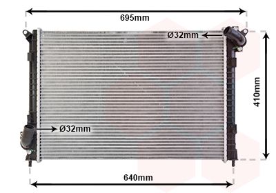 VAN WEZEL Radiaator,mootorijahutus 06002307